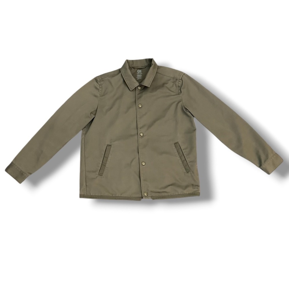 Outerknown Nomadic Coast Jacket Medium Army Green Snap Water Resistant Men Coach